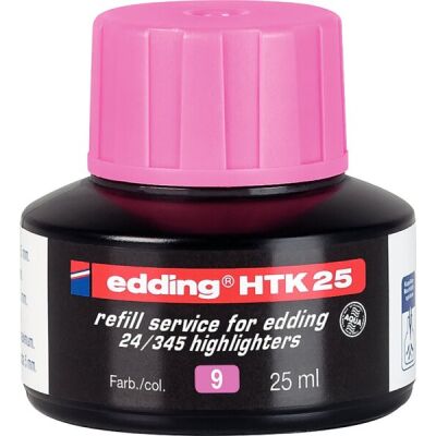 Nachfülltinte HTK 25 f. Highlighter, rosa, 25 ml