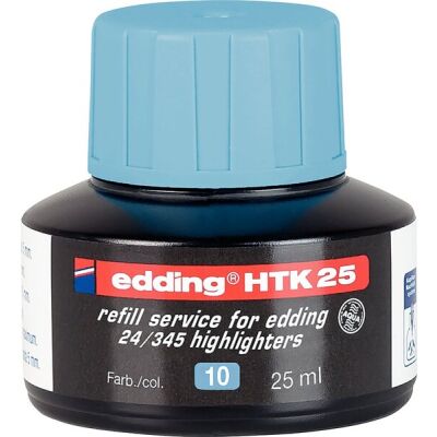 Nachfülltinte HTK 25 f. Highlighter, hellblau, 25 ml