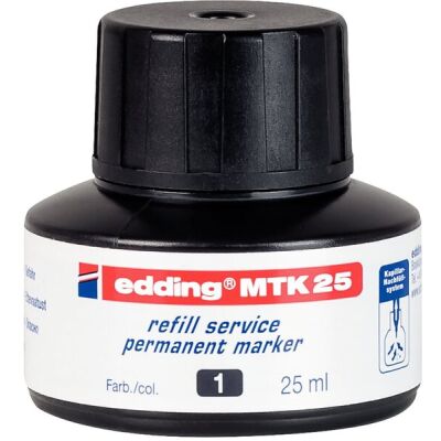 Nachfülltinte für Permanentmarker 25 ml schwarz