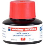 Nachfülltinte für Permanentmarker 25 ml rot