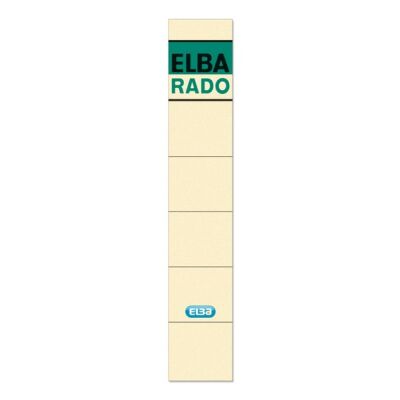 Rückenschild kurz/schmal chamois 34x190mm