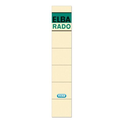 Rückenschild kurz/schmal chamois 34x190mm