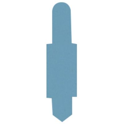 Stecksignale, hellblau, PVC, 15 x 55 mm