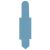 Stecksignale, hellblau, PVC, 15 x 55 mm