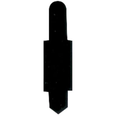 Stecksignale, schwarz, PVC, 15 x 55 mm