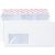FSC Briefumschlag C5/6 (DL* 114 x 229 mm), Haftklebung, Fenster, hochweiss mit grauem Innendruck, 100 g, 1 Pack = 500 Stück