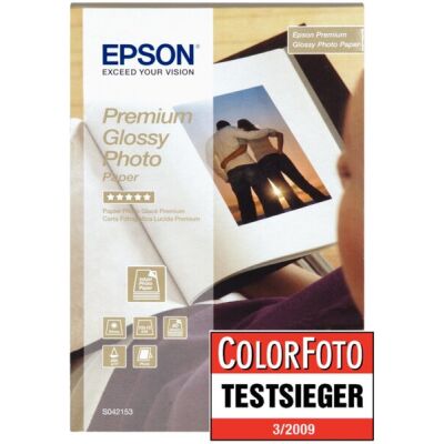 Fotopapier Premium Glossy Photo, 10 x 15 cm, 255 g/qm, 1 Packung á 40 Blatt
