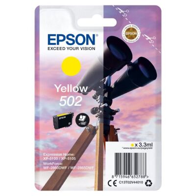 Tintenpatrone T02V4, gelb, für Expression Home XP-5100, XP-5105, WorkForce WF-2860DWF, WF-2865DWF, Inhalt: 3,3 ml