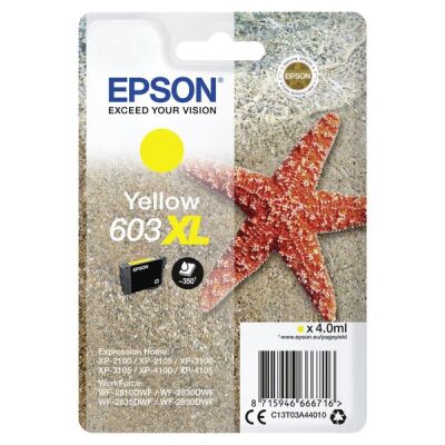 Tintenserie 603 Singlepack Gelb 603 XL Ink , Inhalt 4 ml. für ca. 350 Seiten
