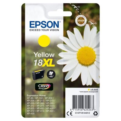 Tintenpatrone 18XL Claria Home gelb für XP30/XP102/ XP202/XP205