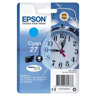 Tintenpatrone, cyan, für WorkForce WF-3620DWF, WF-3640DTWF, WF-7110DTW, WF-7610DWF, WF-7620DTWF, Inhalt: 3,6 ml, für ca. 300 Seiten