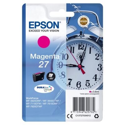 Tintenpatrone, magenta, für WorkForce WF-3620DWF, WF-3640DTWF, WF-7110DTW, WF-7610DWF, WF-7620DTWF, Inhalt: 3,6 ml, für ca. 300 Seiten