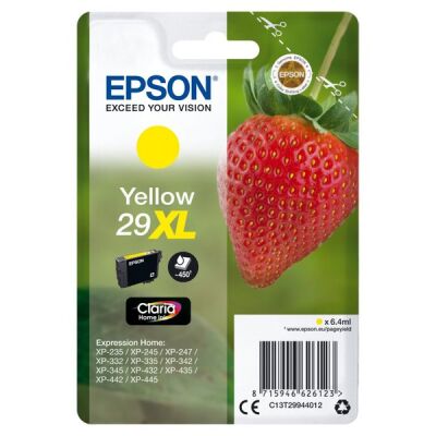 Tintenpatrone T2994 XL, gelb, für Expression Home XP-235 / XP-332 / XP-335 / XP-432 / XP-435, Inhalt: 6,4 ml, ca. 450 Seiten