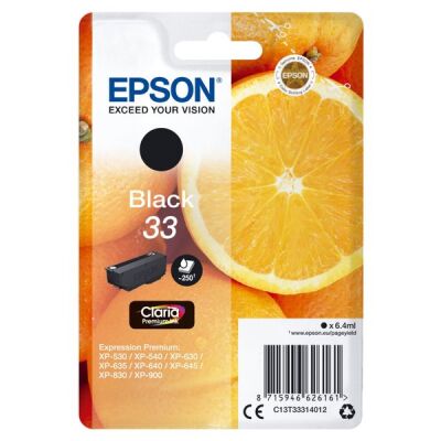 Tintenpatrone T3331 (33) schwarz für Expression Premium XP-530 / XP-630 /