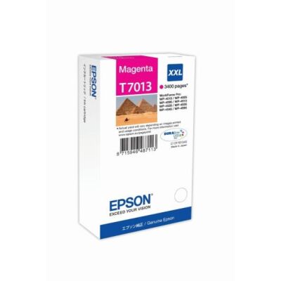 Tintenpatrone T7013 XXL, magenta, für WorkForce Pro WP-4015DN, WP-4025DW, WP-4515DN, WP-4525DNF, WP-4535DWF, WP-4545 DTWF, für ca. 3.400 Seiten