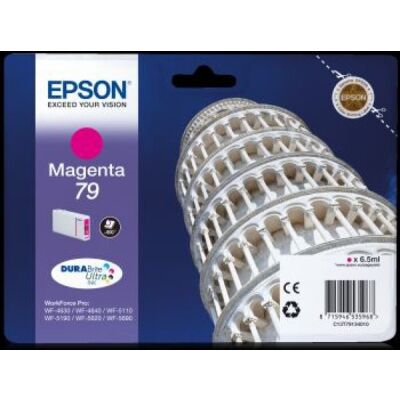 Tintenpatrone T79, magenta, für WorkForce Pro WF4630DWF, WF-4640DTWF, WF-5110DW, WF-5190DW, WF-5620DWF, WF-5690DWF, für ca. 800 Seiten