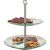 2-stufige Etagere COOKIE aus transparentem Glas
