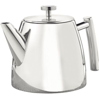 Teekanne BRIGHTON Volumen 1,2 Liter, Edelstahl, 18/0, Teesieb-Einsatz, doppelwandig, hochglanzpoliert