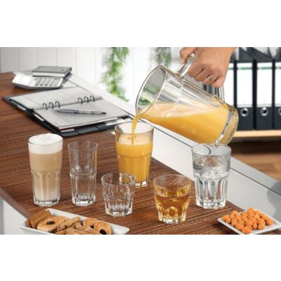 Wasserglas GRANITY, stapelbar, 6er Set