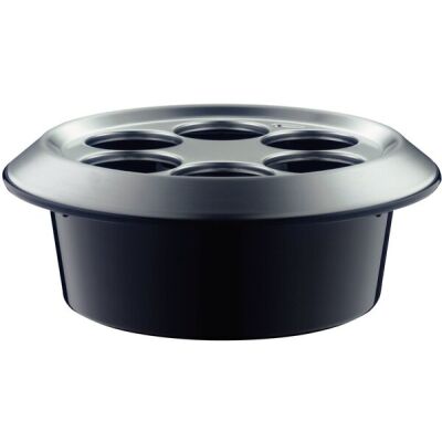 alfi Flaschenkühler Konferenzboy CLASSIC, Aluminium, schwarz/silber, inkl. Kühlakku, für 6 Flaschen