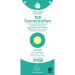 Trennstreifen gelb, 190g/qm Karton, 105 x 240 mm, gelocht