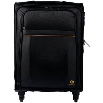 Handgepäck Koffer schwarz Mit ausziehbarem Teleskopgriff