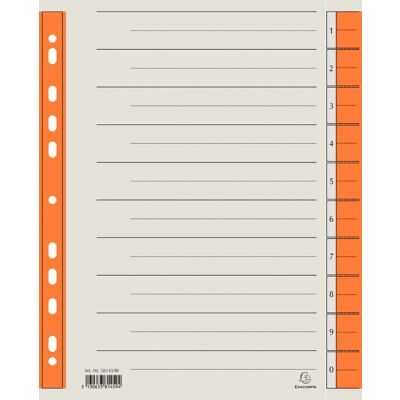 Trennblätter A4 orange, 230g/qm Karton, Mikroperforation
