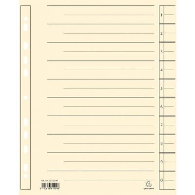 Trennblätter A4 chamois, 230g/qm Karton, Mikroperforation