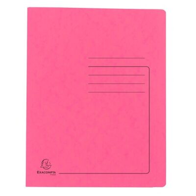 Schnellhefter Colorspan 355g, A4, rosa, mit Beschriftungsfeld, für 350 Blatt, Farbintensiv, robust