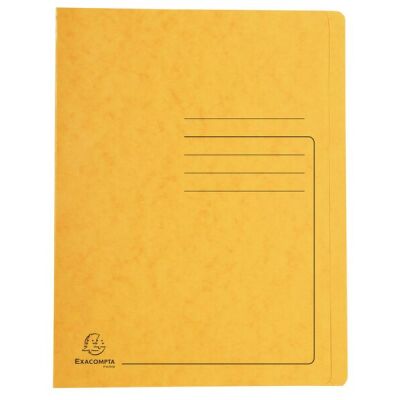 Schnellhefter Colorspan 355g, A4, gelb, mit Beschriftungsfeld, für 350 Blatt, Farbintensiv, robust