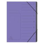 Ordnungsmappe Colorspan 7 Fächer, violett, mit...