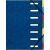 Exacompta Eckspann-Ordnungsmappe, 7 Fächer, blau, Harmonikarücken, ausgestanzten Fenstern zum Beschriften, 425 g/qm Manilakarton (außen), 225 g/qm Karton Fächerblock, Fassungsvermögen: 350 Blatt (80g/qm), Eckspannverschluss