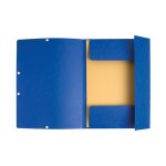 Exacompta Gummibandmappe Sammelmappe A4+ blau Manila 335g/qm