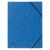 Eckspanner aus  Colorspan, mit Gummizug, A4, blau, ohne Klappen