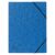 Eckspanner aus  Colorspan, mit Gummizug, A4, blau, ohne Klappen