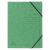 Eckspanner aus  Colorspan, mit Gummizug, A4, grün, ohne Klappen