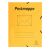 Postmappe A4, gelb, mit Gummizug, mit 3 Klappen, Material: Colorspan