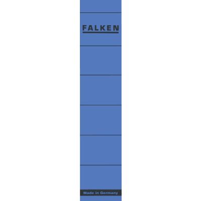 Rückenschilder kurz/schmal blau 36x190mm 10 Stück