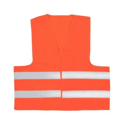 Warnweste, Einheitsgröße, orange, Polyester bei 40°C waschbar (max. 25x)