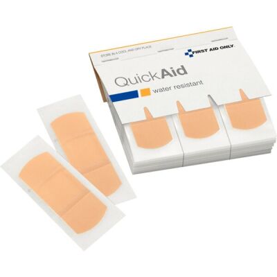 QuickAid Nachfüllpack wasserfeste Pflaster, 45 Stück 72 x 25 mm