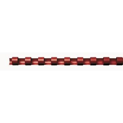 Plastikbinderücken 12 mm rot für 56-80 Blatt