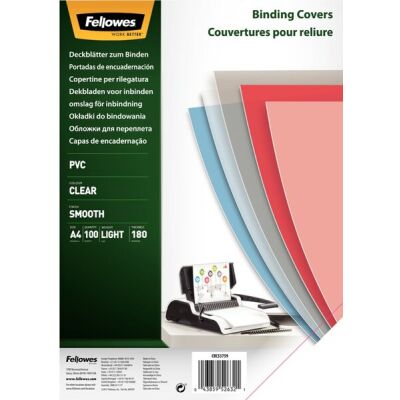 Umschlagfolie PVC Deckblatt A4 klar transparent, 180mic.