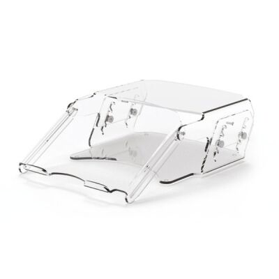 Monitor Ständer Clarity Series, höhenverstellbar in 5 Stufen (10 - 16 cm), Tragkraft bis zu 15 kg.