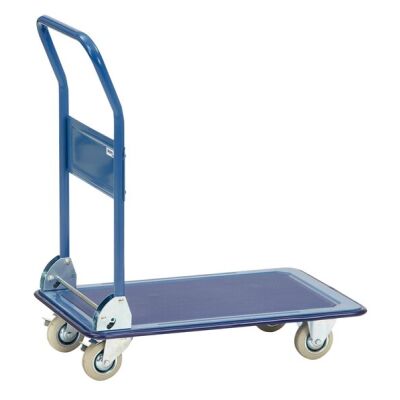 Ganzstahlwagen, Ladefläche: 740 x 480 mm, mit 2 Lenkrollen