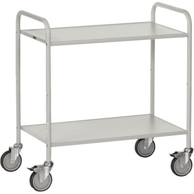 Bürowagen Ladefläche 800x500mm mit 2 Böden, pulverbeschichtet