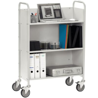 Bürowagen mit geneigten Böden grau