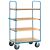 Etagenwagen, Ladefläche: 1000 mm x 600 mm, 4 Einlegeböden, mit Lenkrollen