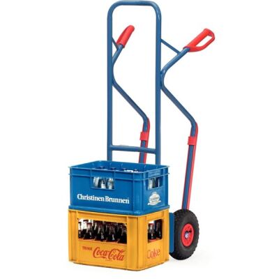 Stahlrohr-Stapelkarre, Schaufel: 320 x 250 mm, Luftbereifung