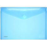 PP-Umschlag A4quer blau transparent
