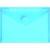 PP-Umschlag A6quer blau transparent